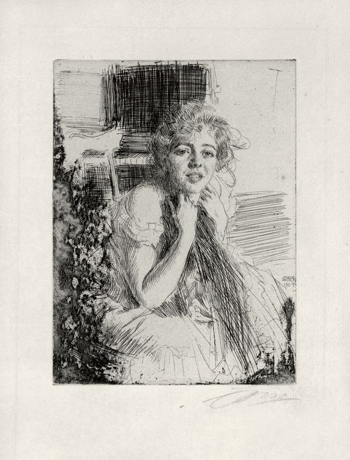  安德斯·莱奥纳德·佐恩 Anders Leonard Zorn —— 佐恩(素描) (18)